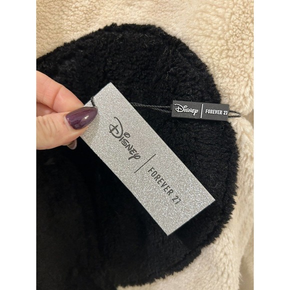 (Sold)Forever 21 X Disney Mickey Mouse Sherpa Hoodie Full Zip NWT Thick Warm XL - Picture 7 of 13
